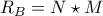 R_{B}=N\star M