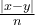 \frac{|x-y|}{n}