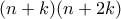 (n+k)(n+2k)
