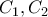 C_1 , C_2