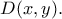 D(x,y).