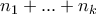 n_1 + ... + n_k