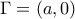 \Gamma=(a, 0)