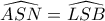 \widehat{ASN}=\widehat{LSB}