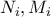 N_{i},M_{i}