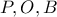 P,O,B