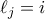 \ell_j=i