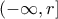 \displaystyle{(-\infty, r]}