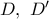 D,\ D^{\prime}