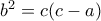 b^2=c (c-a)