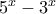 5^x-3^x