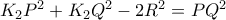 K_2P^2+K_2Q^2-2R^2=PQ^2