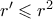 r' \leqslant r^2