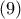 \displaystyle{{\left( 9 \right)}}