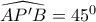 \widehat{AP'B}=45^0