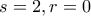 s=2,r=0
