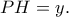 PH=y.