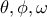 \theta, \phi, \omega