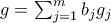 g = \sum_{j=1}^m b_j g_j