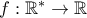f:\mathbb{R}^* \rightarrow \mathbb{R}