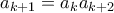 a_{k+1} = a_{k}a_{k+2}