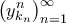 \displaystyle{\left( {y_{{k_n}}^n} \right)_{n = 1}^\infty }