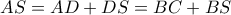 AS=AD+DS=BC+BS