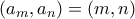 (a_m,a_n)=(m,n)