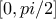 [0, pi/2]