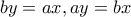 by=ax,ay=bx