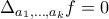 \Delta_{a_1,\ldots,a_k}f=0 \Delta_{a_1,\ldots,a_k}f=0