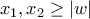 x_{1},x_{2}\geq \left|w \right| x_{1},x_{2}\geq \left|w \right|