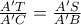 \frac{A'T}{A'C}=\frac{A'S}{A'B}