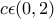 c\epsilon (0,2)
