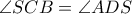\angle SCB = \angle ADS