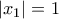 |x_{1}| = 1