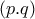 (p.q)