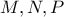 M,N,P