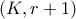 (K , r+1)
