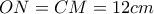 ON=CM=12cm