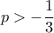 p>-\displaystyle\frac{1}{3}