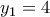 y_1=4
