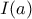 I(a)