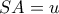 SA = u