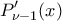 \displaystyle{P'_{\nu-1}(x)}