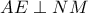 AE\perp NM