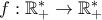 f:\mathbb{R}^*_+\to \mathbb{R}^*_+