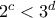2^c < 3^d