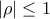 | \rho|\leq1