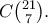 C\binom{21}{7} .